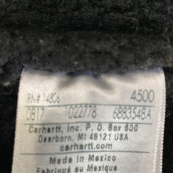 Carhartt 2XL Tall Green Black Vest with Pockets V33-355 - Sherpa lined, heavy - Picture 8 of 10